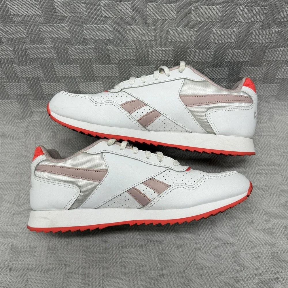 Reebok Classic Shoes Womens Size 8 White Pink‎ Red Ortholite Sneakers EG0897 - Picture 7 of 9